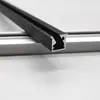 Fita de LED emissão lateral 45 graus canaleta de alumínio armário de vinho guarda-roupa vitrine canaleta luminosa embutida de liga de alumínio branco