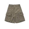 Modelo de Gran Venta, No Reembolsable, No Intercambiable, Shorts Cargo Funcionales con Cremallera para Exteriores, Pantalones Casuales Rectos Sueltos de Marca de Moda