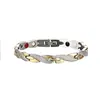 Pulseira Magnética Gauss Desmontável de Dragão Transfronteiriça Euro-Americana Tileni 7mm Linha Única Pulseira Magnética de Aço Titânio