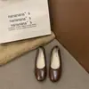 Zapatos de tacón alto de moda estilo coreano para mujer 2026 Temperamento Primavera Nuevo Estilo Lazo Wanwan Ballet Mocasines Perezosos