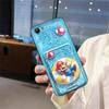 Adecuado para funda de teléfono móvil Vivo, Ranura para tarjetas divertida, Soporte de fotos de silicona, Soporte de tarjetas de mascota lindo, A prueba de polvo para pareja digital hombre y mujer