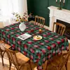 Exclusivo transfronterizo, popular mantel navideño con estampado de flor de Nochebuena de alta definición, mantel decorativo festivo, serie para el hogar, en stock
