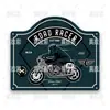 Letrero metálico de motocicleta vintage, arte metálico laminado en frío estilo americano, decoración de pared transfronteriza hecha a medida