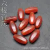 Ágata cuentas sueltas 10x20mm ágata rojo viejo desgastado cuentas de tubo hexagonal sueltas para pulsera de manualidades DIY accesorios