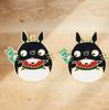 Llavero de aleación con diseño de nicho de Totoro, colgante, pulsera y collar, accesorios.