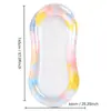 Cama flotante doble inflable Silla de salón para piscina Flotador para tomar el sol al aire libre Esterilla flotante PVC Engrosado Material ecológico con portavasos