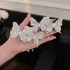 Pasador Inteligente de Mariposa Lujo Ligero de Alta Calidad Diamante Brillante Borla de Mariposa Hada Elegante Pinza Lateral Pasador de Una Sola Palabra