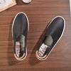 Sapatos Brancos Slip-On para Mulheres, Estilo Fino de Verão, Novo Modelo 2026, Sapatos de Enfermeira que Aumentam a Altura, Sapatos Preguiçosos, Sapatos Casuais de Couro Slip-On