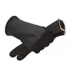 Luvas Quentes de Outono e Inverno com Lã Adicionada e Espessamento, Compatíveis com Tela de Toque, à Prova de Vento, Resistentes ao Frio, Ciclismo ao Ar Livre, Luvas Antiderrapantes de Cinco Dedos, Transfronteiriças