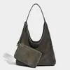 Bolsa Grande da Moda Retro de Grande Capacidade para Mulheres 2025 Nova Bolsa de Ombro Único para Axila Bolsa Tote de Padrão Trançado de Alta Qualidade para Mulheres