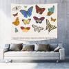 Tapiz de mariposas de la fábrica Zhiyu de Amazon AliExpress, tapiz bohemio, tapiz para habitación, fondo de pared.