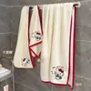 Novo conjunto de toalhas de banho e rosto 2026, secagem rápida, altamente absorvente, sem fiapos, para uso doméstico, com um design fofo de desenho animado, e inclui três peças