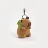 Novo pingente de pelúcia criativo de capivara kapibala chaveiro de casal de desenho animado para carro presentes pequenos fofos atacado