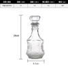 Botella de cristal de estilo europeo para vino extranjero con tapa botella de vino sellada dispositivo de almacenamiento de vino juego de decantador botella de whisky personalizada para el hogar