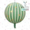 Globo Nuevo Redondo 4D Mate, Globo Cuadrado de Papel de Aluminio, Lazo a Cuadros, Puede Flotar en el Aire, Decoración de Fiesta, Arreglo