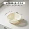 Juego de 6 Piezas Cesta Escurridora Doble Capa Engrosada para Cocina Casera Lavabo Filtro de Agua para Frutas y Verduras de Grado Alimenticio Cesta de Almacenamiento Alto Valor Estético