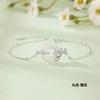 Pulsera de plata de ley S925 con hebilla de paz y calcedonia de doce flores, joyería para niña con ágata de hielo natural de alta calidad al por mayor