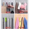 Ganchos Adhesivos de Alta Resistencia para Montaje en Pared de Baño, Ganchos para Puerta sin Rastro, Ganchos Adhesivos sin Taladro, Fuertes y que no se Caen