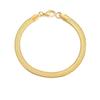 Emanco Pulsera Simple de Cadena de Hueso de Serpiente de Acero Inoxidable para Mujer, Pulsera Delgada Versátil de Cadena de Serpiente Plana, Pulsera Ins para Pareja