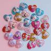Polvo de oro versión coreana de accesorios de resina de amor de cinco estrellas para niños anillo de niña de bebé horquilla accesorios para cuerda de pelo venta al por mayor