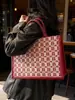 Bolso Tote Grande de Capacidad para Mujer, Bolso de Hombro Versátil de Moda Casual, Bolso de Novia, Bolso de Mano Sencillo Estilo Chino Nuevo