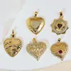 Serie Transfronteriza Corazón Retro Accesorios para Colgante DIY Pendientes Colgantes Pendientes de Tachuela de Lujo Ligero Accesorios Colgante Individual