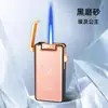 Isqueiro Portátil de Disparo Direto com Aparência Premium, Padrão Aurora Colorido da Moda, Isqueiro à Prova de Vento com Chama Azul, Venda por Atacado de Presentes