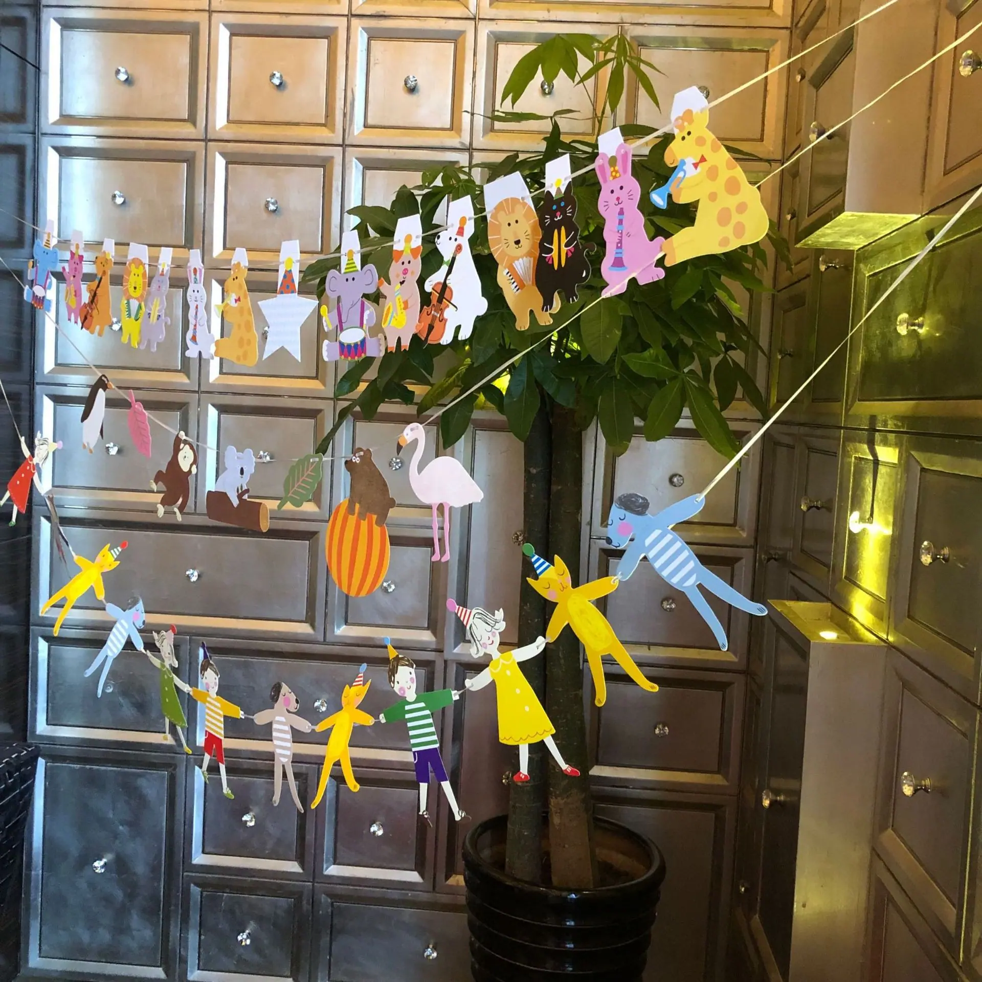 动物拉花 热带雨林拉花 手牵手 (4)
