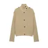 Fabricante Mayorista de Ropa para Mujer Transfronteriza Cárdigan de Punto con Cuello Alto Nuevo Otoño e Invierno 2026
