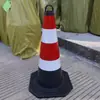 Cono de Goma para Carretera con Forma de Cono de Helado, Columna de Estacionamiento, Barrera Vial, Señal de Advertencia, Prohibido Estacionar, Bolardo de Aislamiento, Cono Reflectante, Señal de Prohibido Estacionar