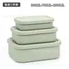 Lonchera Rectangular con Tapa de Silicona, Lonchera Apta para Microondas, Recipiente Sellado para Conservación de Alimentos, Calentable y Aislado