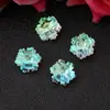 Joias de cristal cor AB furo reto furo horizontal contas soltas coração de pêssego estrela de cinco pontas urso acessórios DIY feitos à mão brincos colar pulseira