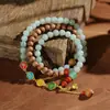 Nuevos brazaletes de estilo étnico, brazaletes de cristal hechos a mano de nicho para estudiantes, niñas, parejas y mejores amigos, al por mayor