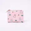 2026ins Cartera de monedas compacta con cremallera, estampado de dibujos animados lindos estilo coreano para estudiantes, billetera linda para mujeres, transfronterizo