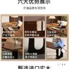 Mesa Grande de Madeira Maciça, Mesa de Computador Longa Estilo Sala de Estar, Bancada Estilo Antigo, Mesa de Escrita para Desktop em Quarto de Casa