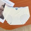 Sensación refrescante de hielo de verano amor bobobobobobos sin costuras Seda de Hielo algodón algodón antibacteriano entrepierna ropa interior damas