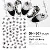 Redanco novo 3D líquido vermelho explosões diy padrão nail art adesivos com adesivo decalques de unhas atacado DH-074