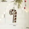 Adornos de Navidad Casa de Madera Tallada Nórdica Decoraciones Colgantes Árbol de Navidad Copo de Nieve Piezas para Exhibición en Ventana DIY Decoraciones de Navidad