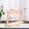 Soporte de exhibición para llaveros, estante de exhibición de joyería de madera maciza con ganchos, perchero para colgar accesorios pequeños, soporte de exhibición para pendientes, exhibidor de pulseras
