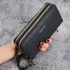 Nueva cartera larga con cremallera para mujer, monedero, bolso multifuncional para teléfono móvil, gran capacidad, tarjetero simple para múltiples tarjetas
