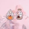 Insignia de aleación de la serie de lámparas de calabaza fantasma de Halloween divertida de dibujos animados, broche de pintura de diseño original lindo, accesorios