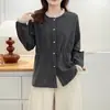 100kg Plus Size Outono e Inverno Nova Moda Elegante Renda na Cintura Manga Longa Camisa Top Quente 9147 para Meninas Gordas