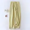 Pantalones de Pijama Domésticos de Algodón Talla Grande para Hombres y Mujeres Se Pueden Usar como Ropa Doméstica Delgada y Holgada Pantalones Casuales de Primavera y Otoño Verano