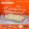 Caja de Frutas Secas a Granel para Supermercado Caja de Dulces y Comida Caja Transparente de Exhibición con Caja Sellada Semillas y Granos Tostados Barril Sellado a Prueba de Humedad