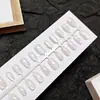 Puntas de Uñas Artísticas Simples Transparentes Estilo Ojo de Gato Anchas Tiras Pre-hechas 30 Piezas Por Tamaño Uñas Portátiles Fábrica Directa Personalización