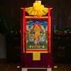 Buda Yuan Hui Huang Caishen Thangka Cinco Apellidos Dios de la Riqueza Estilo Xizang Pintura Decorativa de Entrada Thangka Hecho a Mano Pintura Colgante de Buda Murales