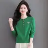 Suéter de cuello redondo 2026 para mujer, top de punto fino para primavera/otoño/invierno, suéter de punto, capa base, estilo nuevo, versátil