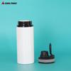 Transferencia de calor creativa 600ml hervidor de aluminio con anillo de cuero hervidor deportivo portátil revestimiento de sublimación hervidor deportivo en blanco