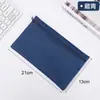 Estojo de Lápis Transfronteiriço Estudante Simples Atacado Bolsa de Documentos de Camada Única Logotipo Personalizado Nova Bolsa de Material Escolar Grande Capacidade Resistente a Manchas