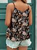 Moda Femenina de Exportación Europea y Americana Nueva Primavera y Verano 2025, Top Chaleco Holgado con Estampado de Flores y Tirantes
